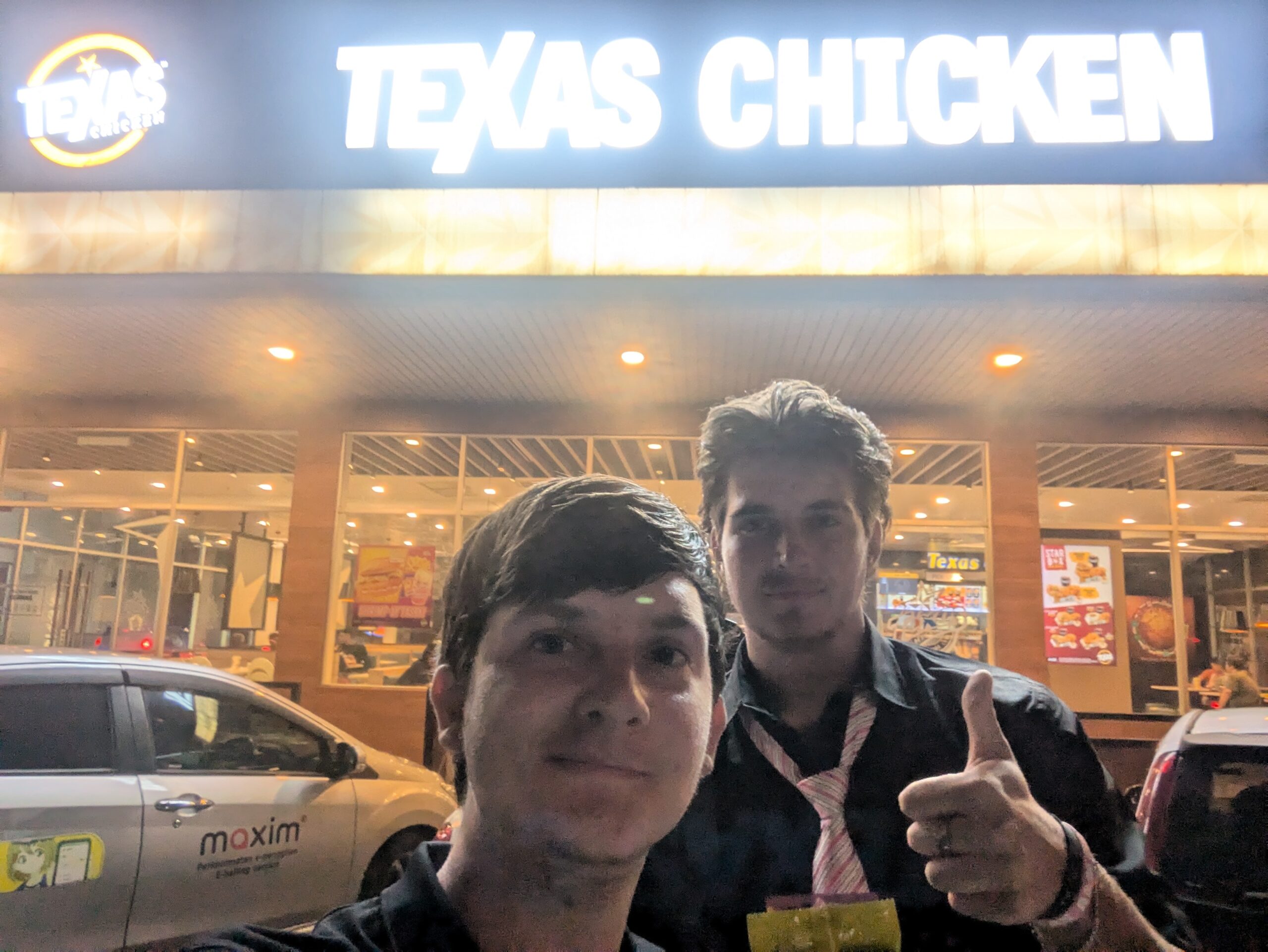 Caleb and I love Texas chicken